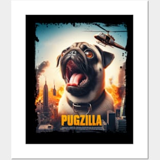 Pugzilla Dog Lover Puppy Trainer Animal Posters and Art